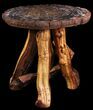 Arizona Petrified Wood Table With Wood Base #94518-2
